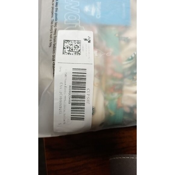 Cupshe Women's Enamel Paisley Fringe Bralette & Reversible Hipster Bikini Set XL - Picture 12 of 12